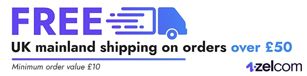 Free UK mainland shipping on orders over £50. Minimum order value £10.